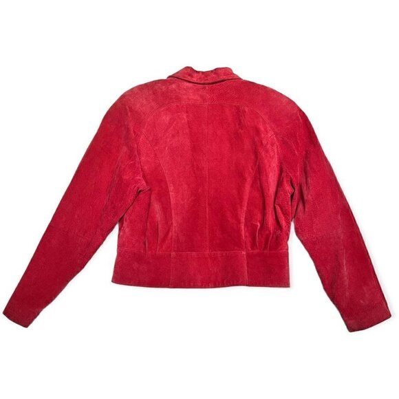 Vintage Genuine Leather Rumors n Gossyp Bomber Jacket - Womens Large - Picture 3 of 4